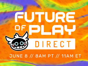 Future of Play Direct Presented by Glitch 2024 Logo