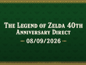 The Legend of Zelda 40th Anniversary Direct Showcase 2026 Logo